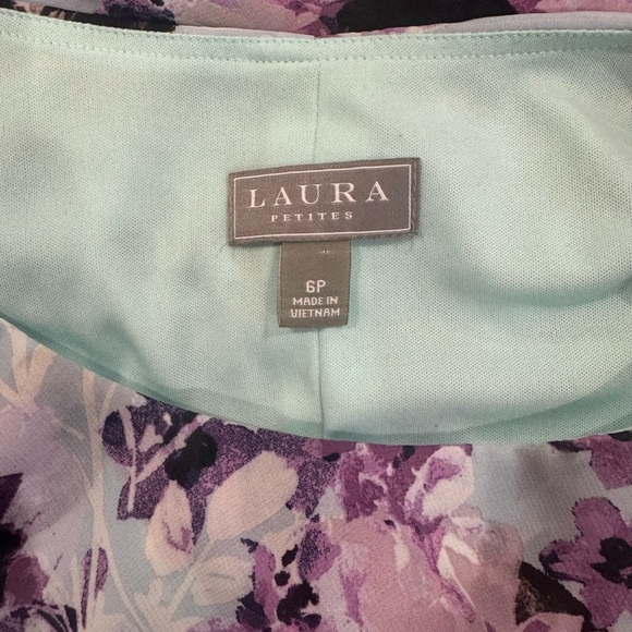 Women’s Laura floral asymmetric tiered dress - Picture 6 of 6